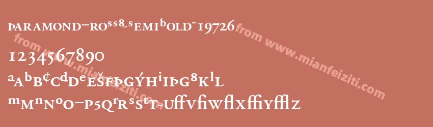 Garamond ProSSK Semibold_19726预览图1