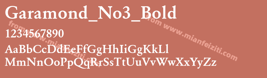 Garamond 3 URW Bold预览图1