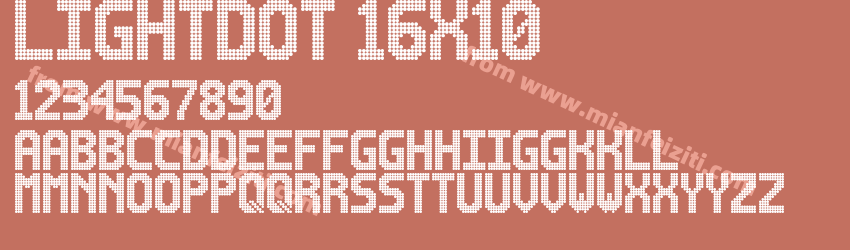 Lightdot 16x10字体预览