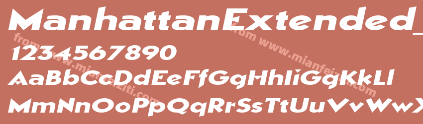 Manhattan Extended ItalicSWFTE预览图1