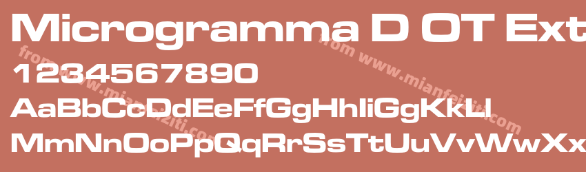 MicrogrammaDOT Bold Extended预览图1