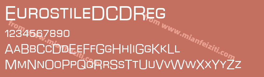 EurostileDCD Regu预览图1