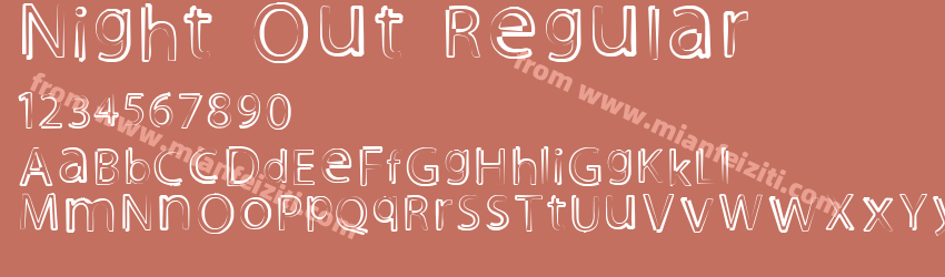 Night Out Regular预览图1