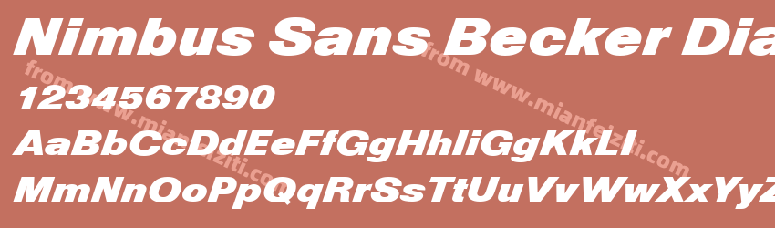 Nimbus_ Sans_ Becker_ DiaD预览图1