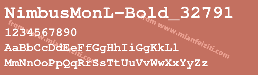 Nimbus MonL Bold_32791预览图1