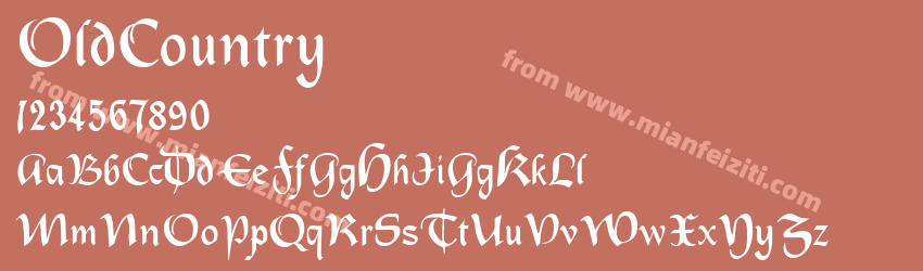 Old Country RegularSWFTE预览图1