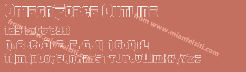 Omega Force Outline Regular预览图1