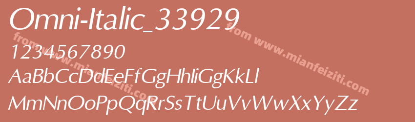 Omni Italic_33929预览图1