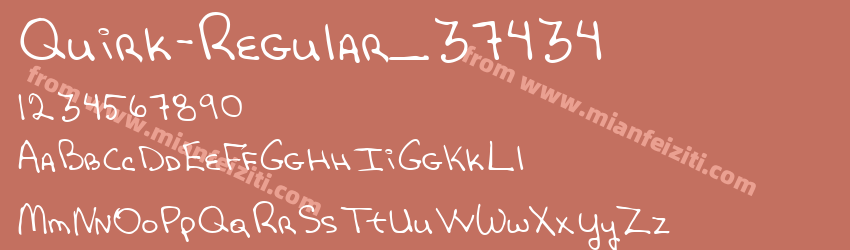 Quirk-Regular_37434字体预览