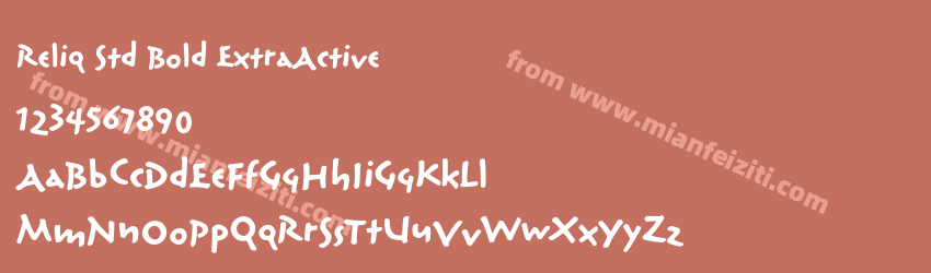 Reliq Std Bold Extra Active预览图1
