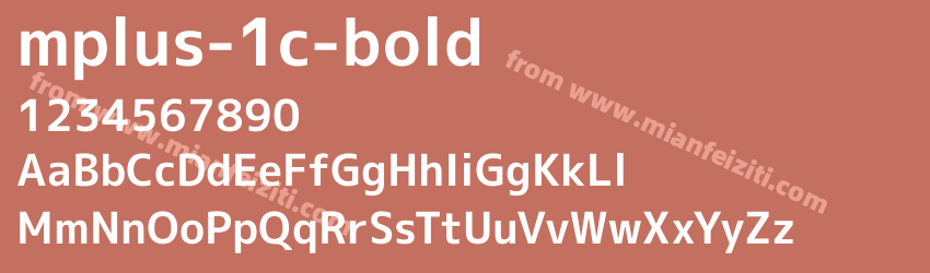 mplus 1c bold预览图1