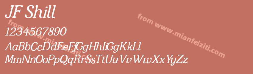 JF Shill Italic预览图1