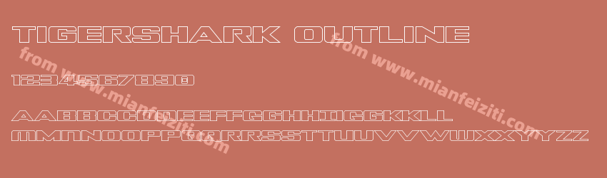 Tigershark Outline Regular预览图1