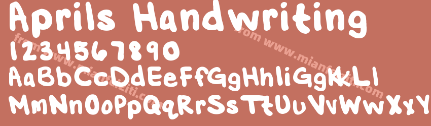 Aprils Handwriting预览图1