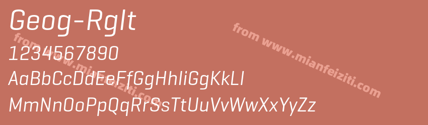 Geogrotesque Regular Italic预览图1