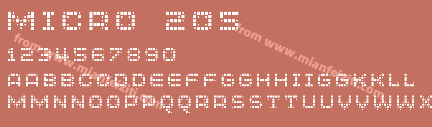 Micro 205 Regular预览图1
