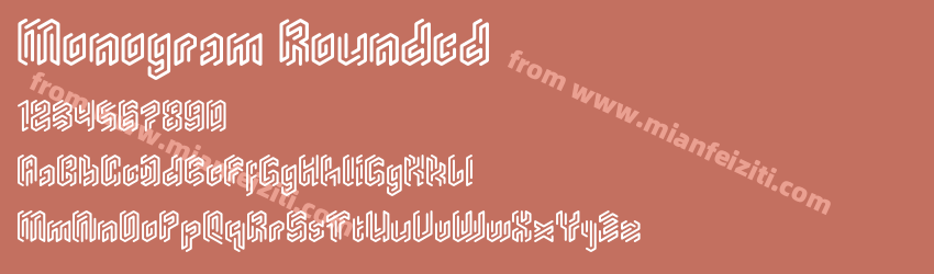 Monogram Rounded Regular预览图1