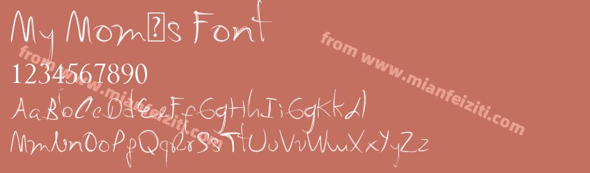 My Mom´s Font预览图1