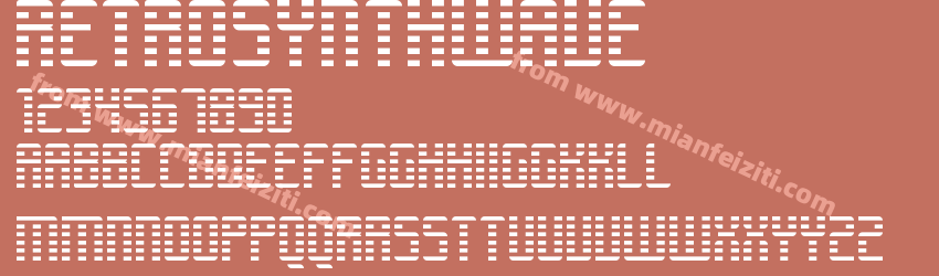 RETROSYNTHWAVE Regular预览图1