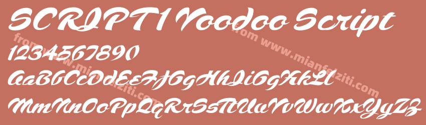 SCRIPT1 Voodoo Script字体预览