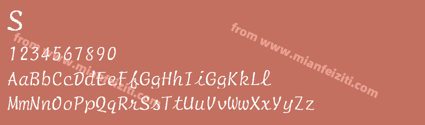 Script Normal Italic预览图1