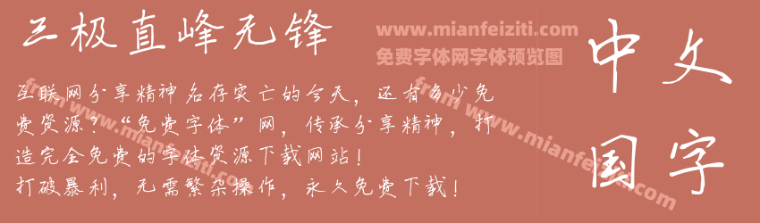 三极直峰无锋预览图1