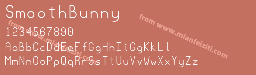 Smooth Bunny( Monospace)预览图1