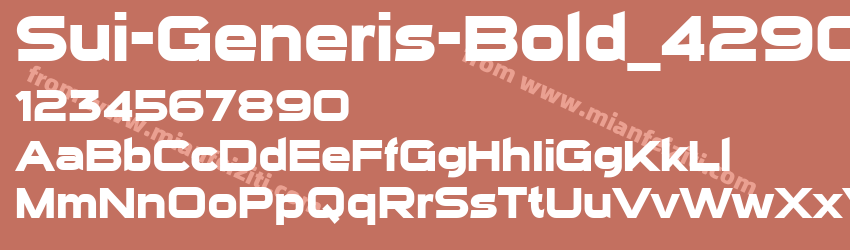 Sui Generis Bold_42909预览图1