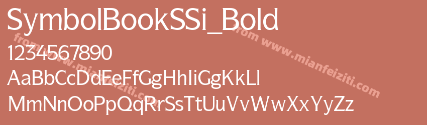 Symbol BookS Si Bold预览图1