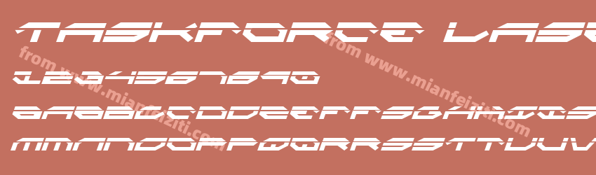 Taskforce Laser Italic预览图1