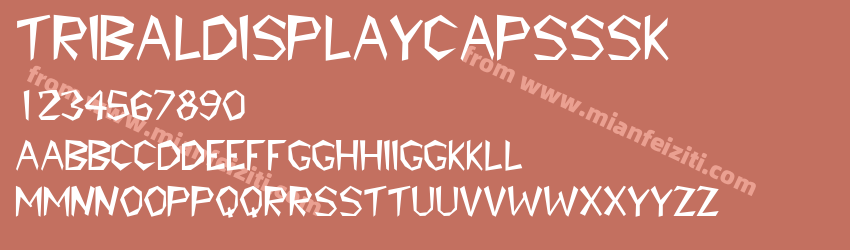 Tribal Display CapsSSK Regular预览图1