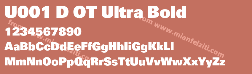 U001 D OT Ultra Bold预览图1