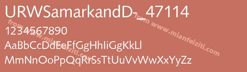URW SamarkandD _47114预览图1