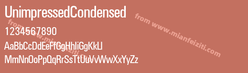 Unimpressed Condensed预览图1