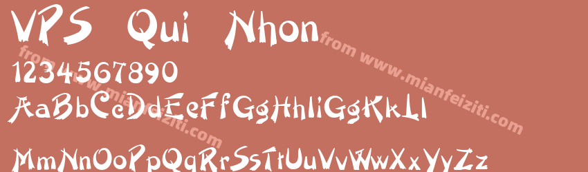 VPS Qui Nhon字体预览