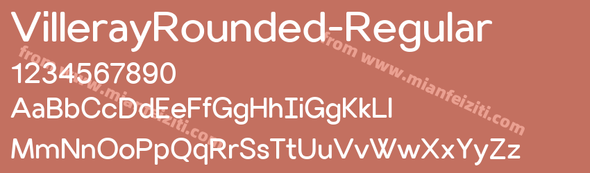 Villeray Rounded Regular预览图1