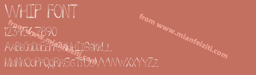 WHIP FONT预览图1
