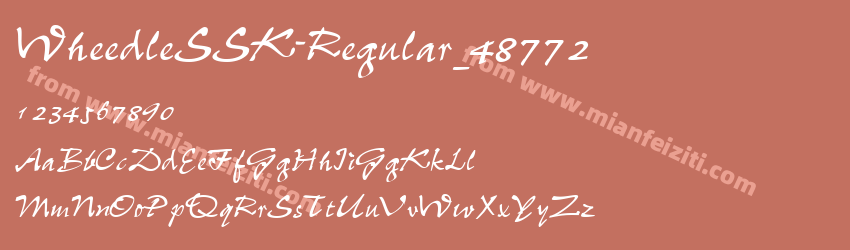 WheedleSSK Regular_48772预览图1
