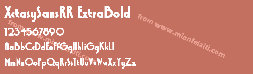 Xctasy SansRR Extra Bold预览图1