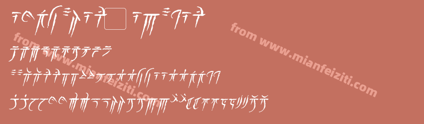 iokharic-italic字体预览