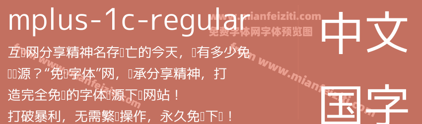 mplus 1c regular预览图1