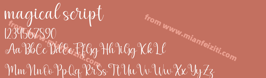 magicalscript Regular预览图1