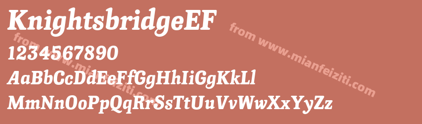 KnightsbridgeEF字体预览