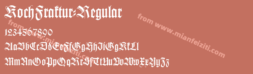 KochFraktur-Regular字体预览