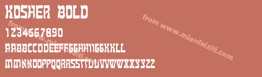 Kosher Bold预览图1