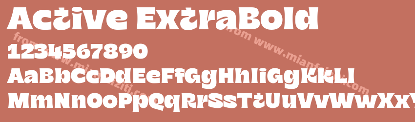 Active Extra Bold预览图1
