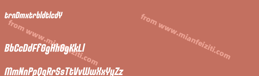 Uturna Demo Extrabold Italic d97Y7预览图1