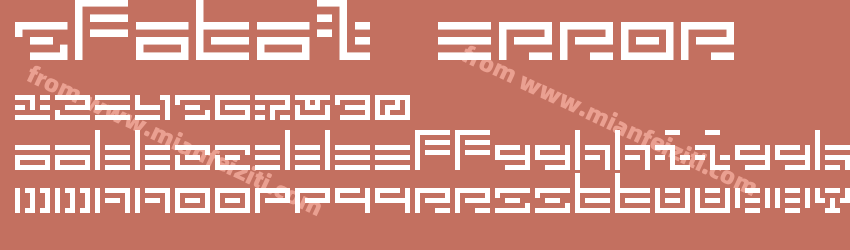 5 Fatal Error Regular预览图1