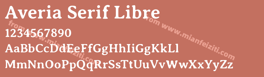 Averia Serif Libre Bold预览图1