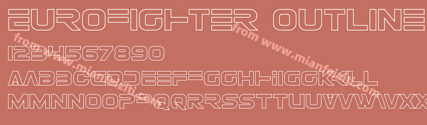 Eurofighter Outline字体预览